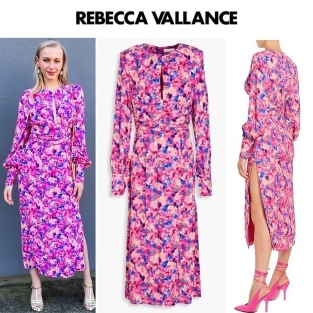 REBECCA VALLANCE Little Havana Midi Dress sz US 2